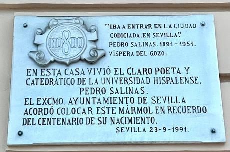 La casa sevillana del poeta Pedro Salinas.