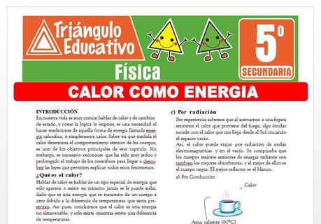 Calor como Energía para Quinto de Secundaria