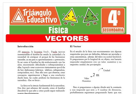 Vectores para Cuarto de Secundaria Vectores para Cuarto de Secundaria