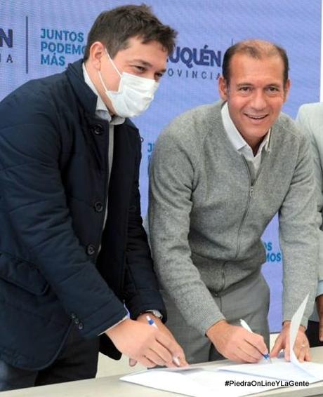 Firmaron acuerdo para la electrificación rural en el Departamento Collón Cura