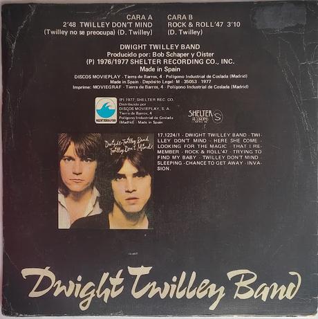 Dwight Twilley Band - Twilley Don't Mind (Twilley No Se Preocupa) 7