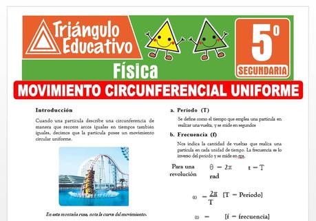 Problemas de Movimiento Circunferencial Uniforme para Quinto de Secundaria Problemas de Movimiento Circunferencial Uniforme para Quinto de Secundaria