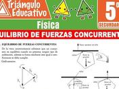 Equilibrio Fuerzas Concurrentes para Quinto Secundaria