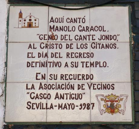 Manolo Caracol en la Plaza de San Román.