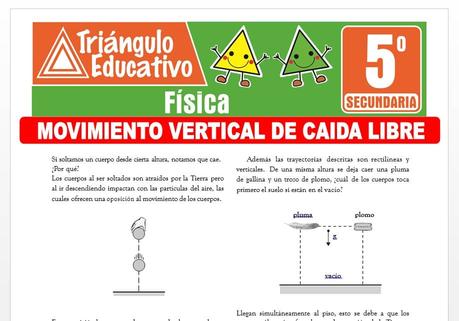 Ejercicios de Movimiento Vertical de Caída Libre para Quinto de Secundaria Ejercicios de Movimiento Vertical de Caída Libre para Quinto de Secundaria