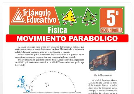 Problemas de Movimiento Parabólico para Quinto de Secundaria Problemas de Movimiento Parabólico para Quinto de Secundaria