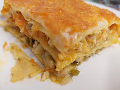 LASAÑA DE POLLO Y VERDURAS LASAÑA DE POLLO Y VERDURAS
