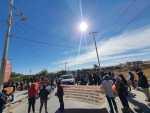 Manifestación en Comunidad San Marcos por construcción de puente en arroyo Calabacillas