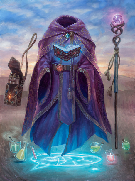 Clases de D&D y su vestuario/equipo, por Ryan Pancoast