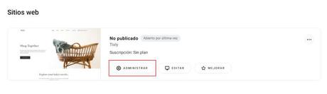 Administrar Panel Zyro