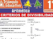 Criterios divisibilidad para Primero Secundaria