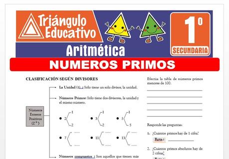 Números Primos para Primero de Secundaria