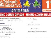 Máximo Común Divisor Mínimo Múltiplo para Primero Secundaria