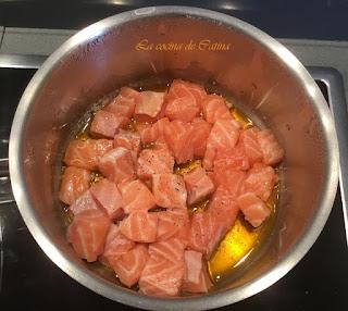 Quiche de verduras con salmón