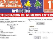 Potenciación Números Enteros para Primero Secundaria