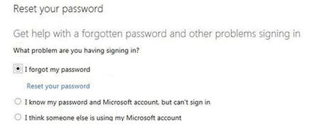Restablecer contraseña de Hotmail