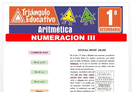 Numeración III para Primero de Secundaria Numeración III para Primero de Secundaria