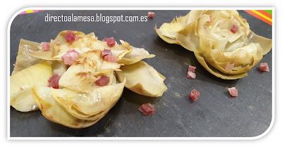 Flores de alcachofas