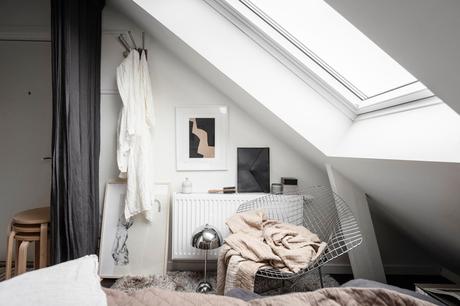 delikatissen tiny scandinavian penthouse scandinavian style scandi cozy mini ático nórdico decoración pisos pequeños decoración nórdica  