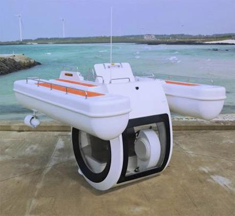 Barco eléctrico con cápsula submarina se vende a través de Alibabá.
