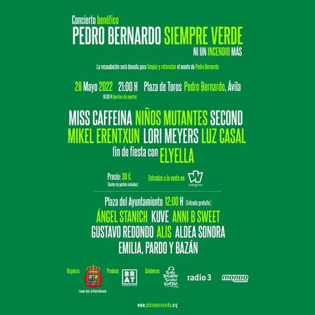 Festival benéfico Pedro Bernardo siempre verde