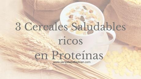 3 Cereales Saludables ricos en Proteínas