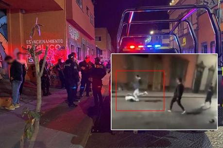 (Vídeo) Detenidos ocho implicados en riña del Centro Histórico de SLP