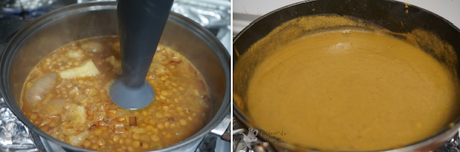 Crema de lentejas al curry