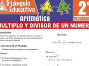 Múltiplo Divisor Número para Segundo Secundaria