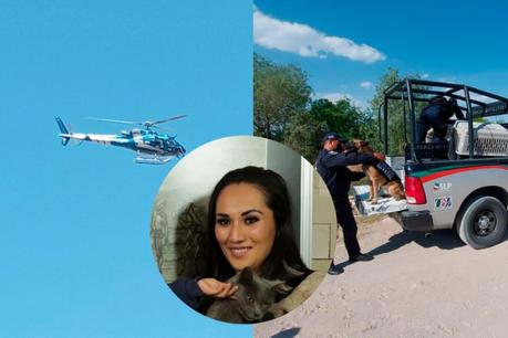 Con perros y helicóptero buscan a Nayeli Alfaro