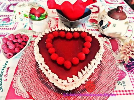 Tarta Corazón de Frambuesa Tarta Corazón de Frambuesa