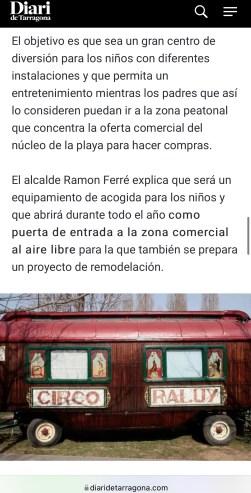 PARQUE MUSEO Y ESCUELA INTERNACIONAL DE ARTES CIRCENSES DE RALUY LEGACY EN CALAFELL!