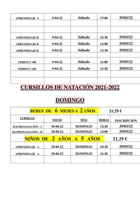 Abierto el plazo de inscripción de los Cursillos de natación para niños en Ponferrada ￼ 4