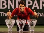 Federer, festejo partida triple