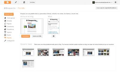 Blogger añade vistas dinámicas para mejorar el diseño de los blogs