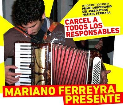 A UN AÑO DEL ASESINATO DE MARIANO FERREYRA