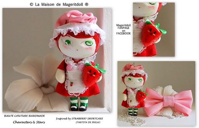 Mageritdoll y Tartita de Fresa en la Tienda Fragola