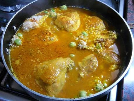 Pollo con arroz y papines andinos Pollo con arroz y papines andinos