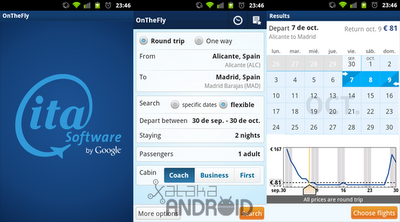 OnTheFly, busca información sobre vuelos desde tu Android