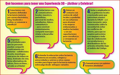 Semana Mundial de la Lactancia Materna 2011. ¡Comunícate!. Lactancia Materna: Una experiencia en 3D.