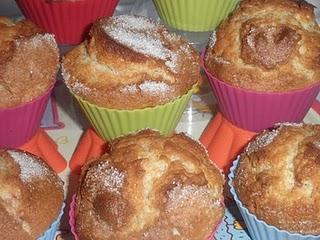 Magdalenas de fresas con nata sin lactosa