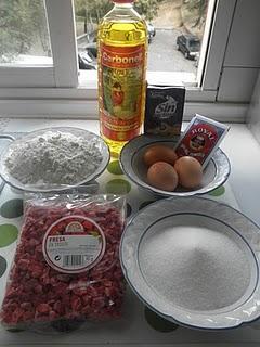 Magdalenas de fresas con nata sin lactosa