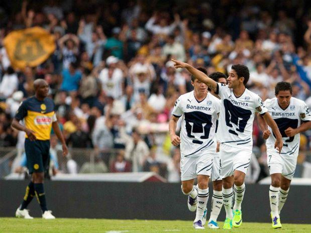 Pumas toma la punta del futbol mexicano de manera momentánea tras derrotar al América Foto: Mexsport