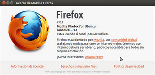 Firefox 7.0.1 en Ubuntu