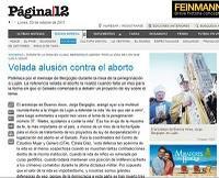 Falta de objetividad de Página 12 en la cobertura de la peregrinación a Luján