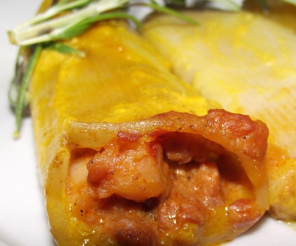 ¡Canelones en crema de leche y auyama!