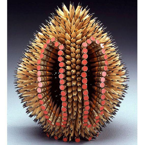 Esculturas con lápices