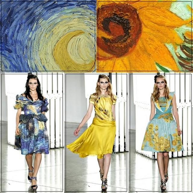 Rodarte: Vestidos souvenirs de Van Gogh