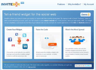 Invitebox - Sitio de recomendación de webs Invitebox - Sitio de recomendación de webs