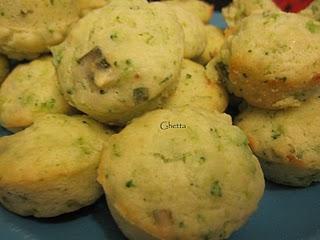 muffins de brocoli y parmessano